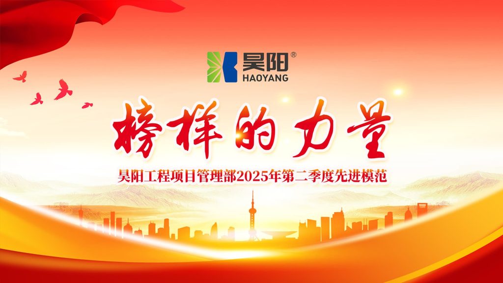 「平凡•榜样」昊阳工程项目管理部2025年第二季度先进模范！